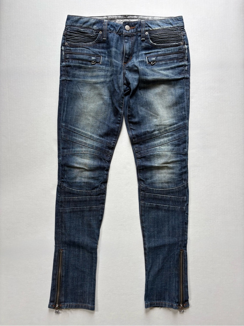 Joe’s Jeans Chelsea Moto Skinny Jeans 26 Warhol